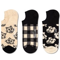 3-Pack Happy Socks Pet No Show Sock