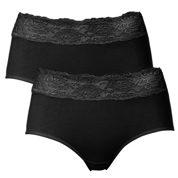 Trofe Lace Trimmed Midi Briefs 2-pack