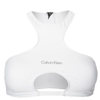 Calvin Klein Core Neo Bikini Zip Back Crop Top-RP