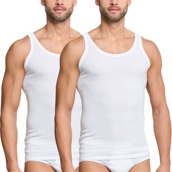 Schiesser 2-pack Essentials Fine Rib Undershirts 3XL