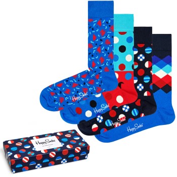 Happy socks 4-pack Navy Gift Box 650
