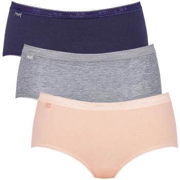 Sloggi 3-pack Basic Plus Midi Colored