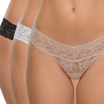 Hanky Panky 3-pack Low Rise Lace Thong