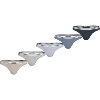 Calvin Klein 5-pack Modern Logo Thong Cotton Stretch