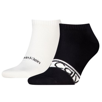 Calvin Klein 2-pack Cotton Logo Stripe Sneaker Socks