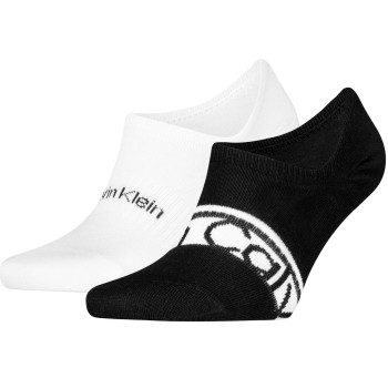 Calvin Klein 2-pack Cotton Logo Stripe Footie Socks