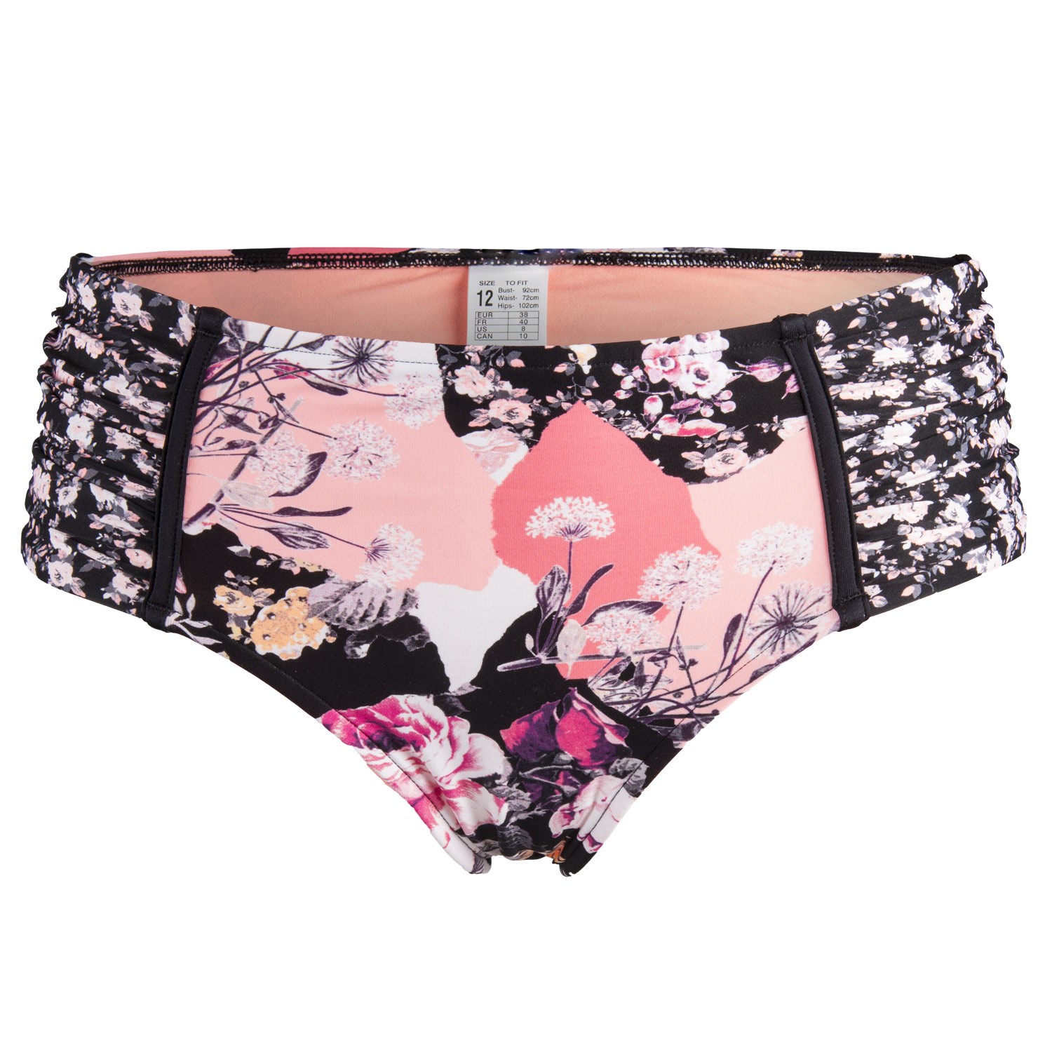 Seafolly Ocean Rose Ruched Side Retro Bikini Pant