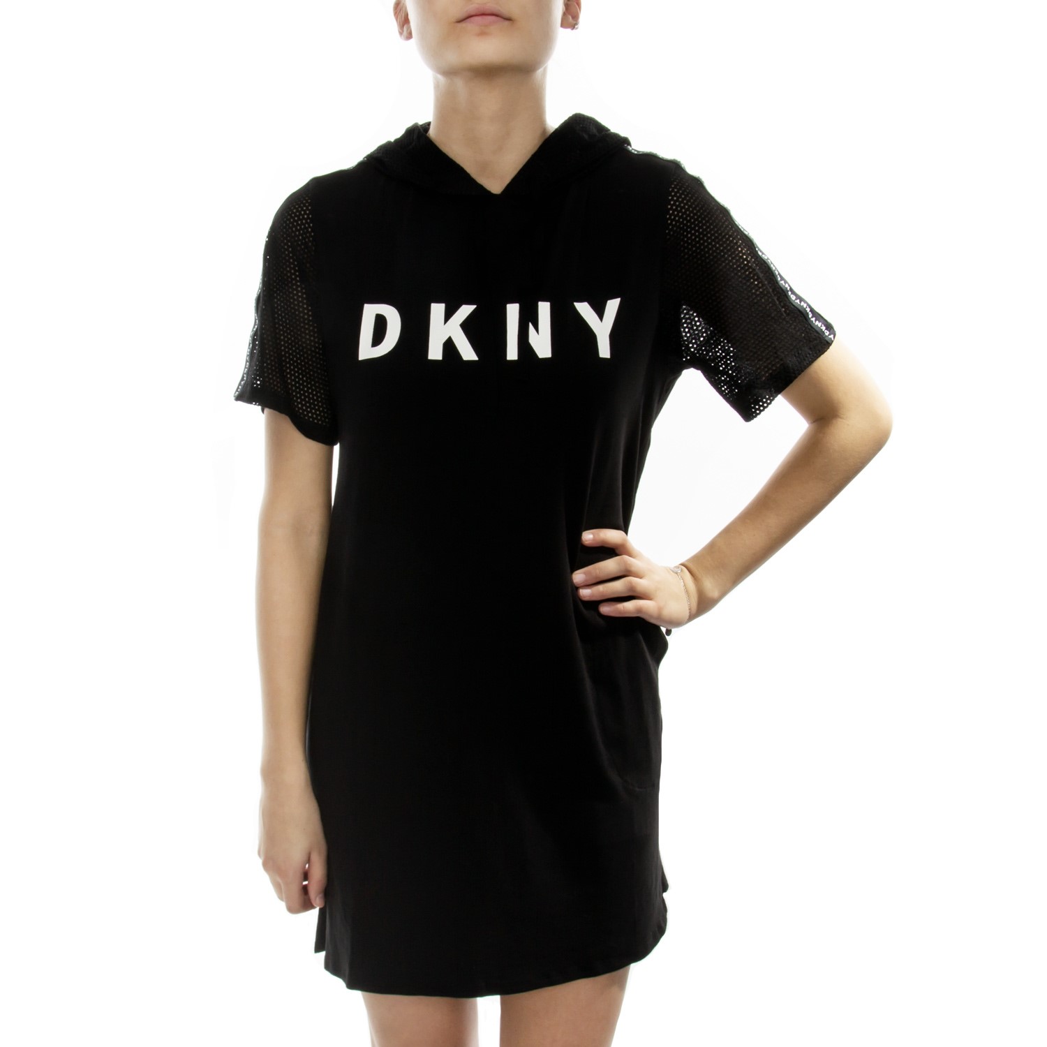 DKNY Spell It Out Hooded Sleepshirt