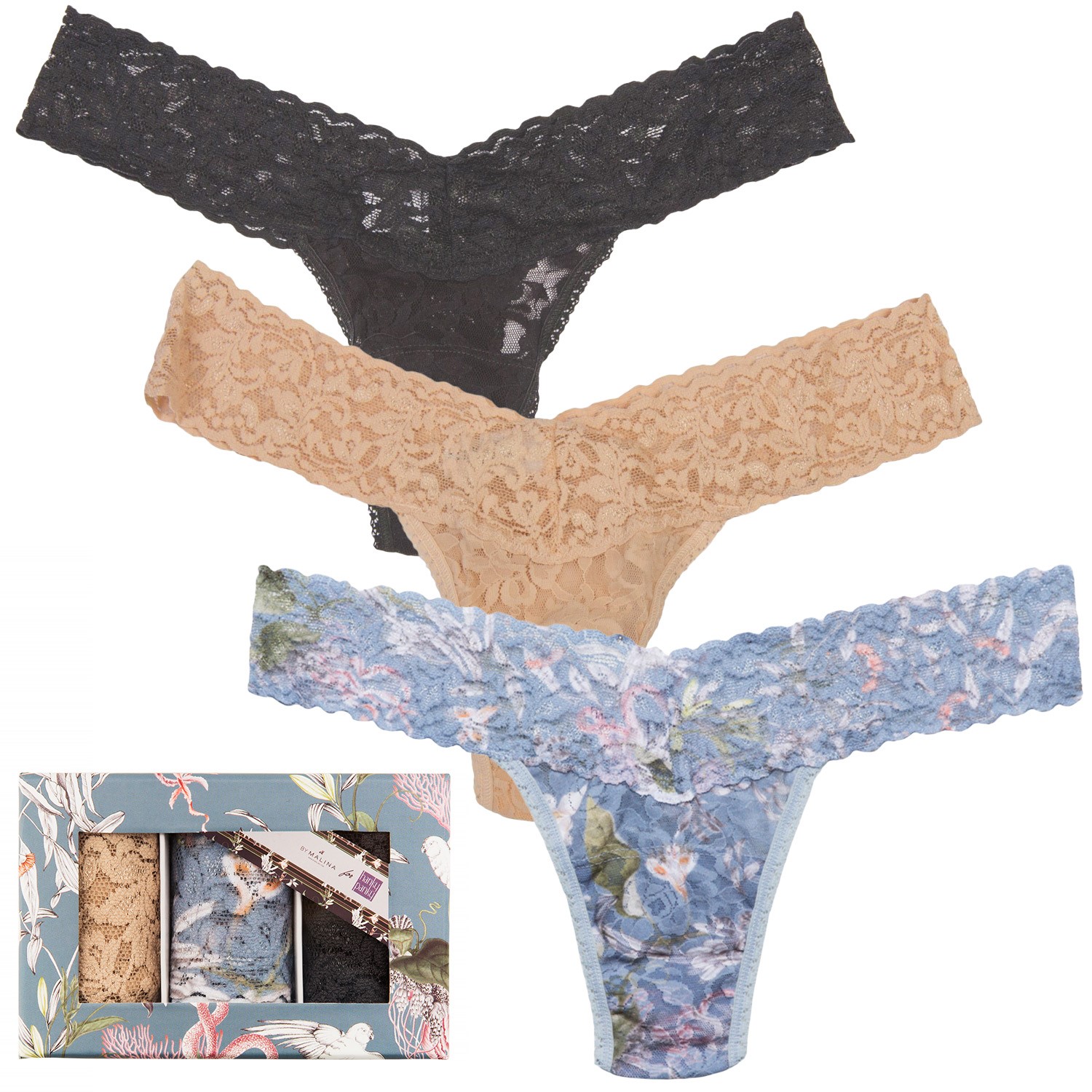 By Malina For Hanky Panky Low Rise Thong Box