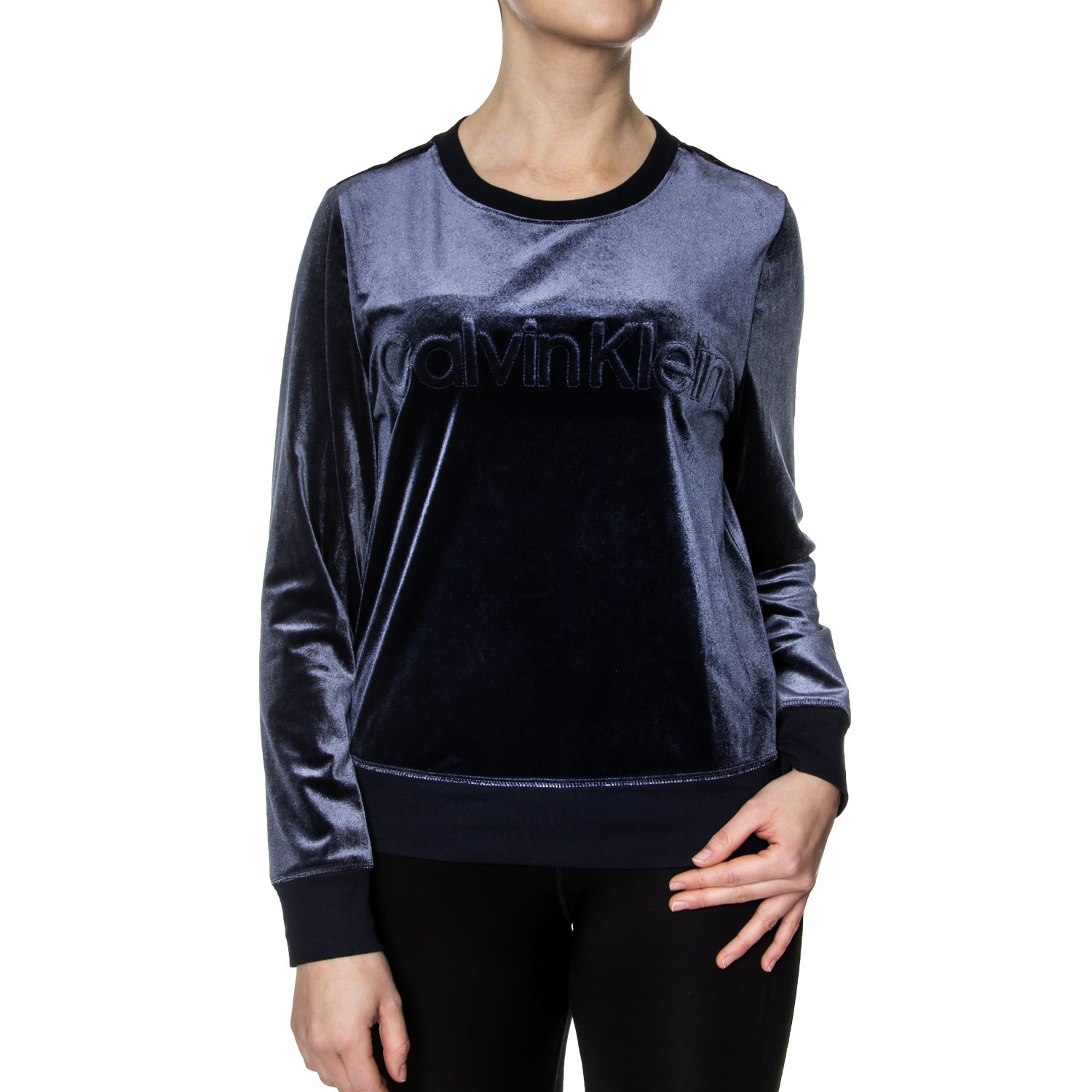 Calvin Klein Cotton Coord LS Velour Sweatshirt