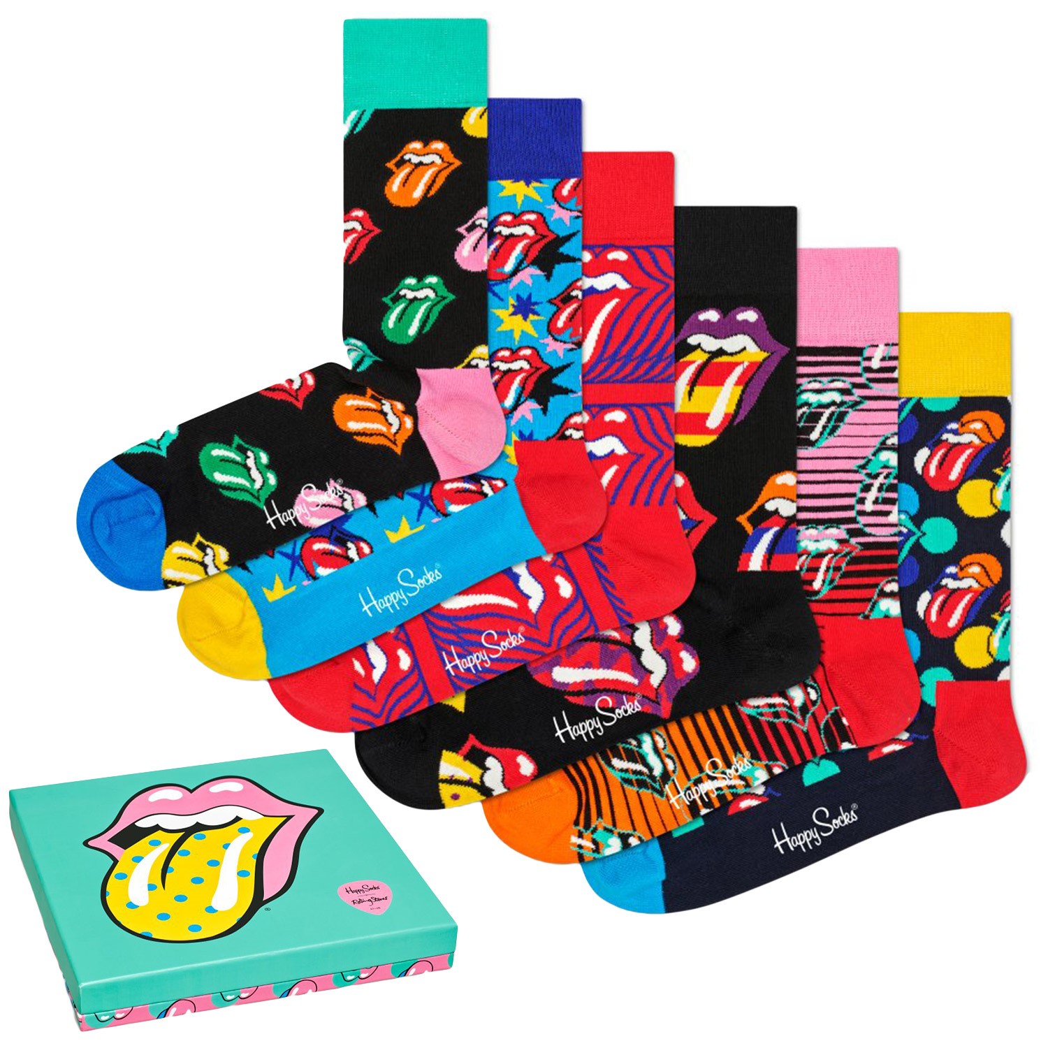 Happy Socks Rolling Stones Sock Box Set S10