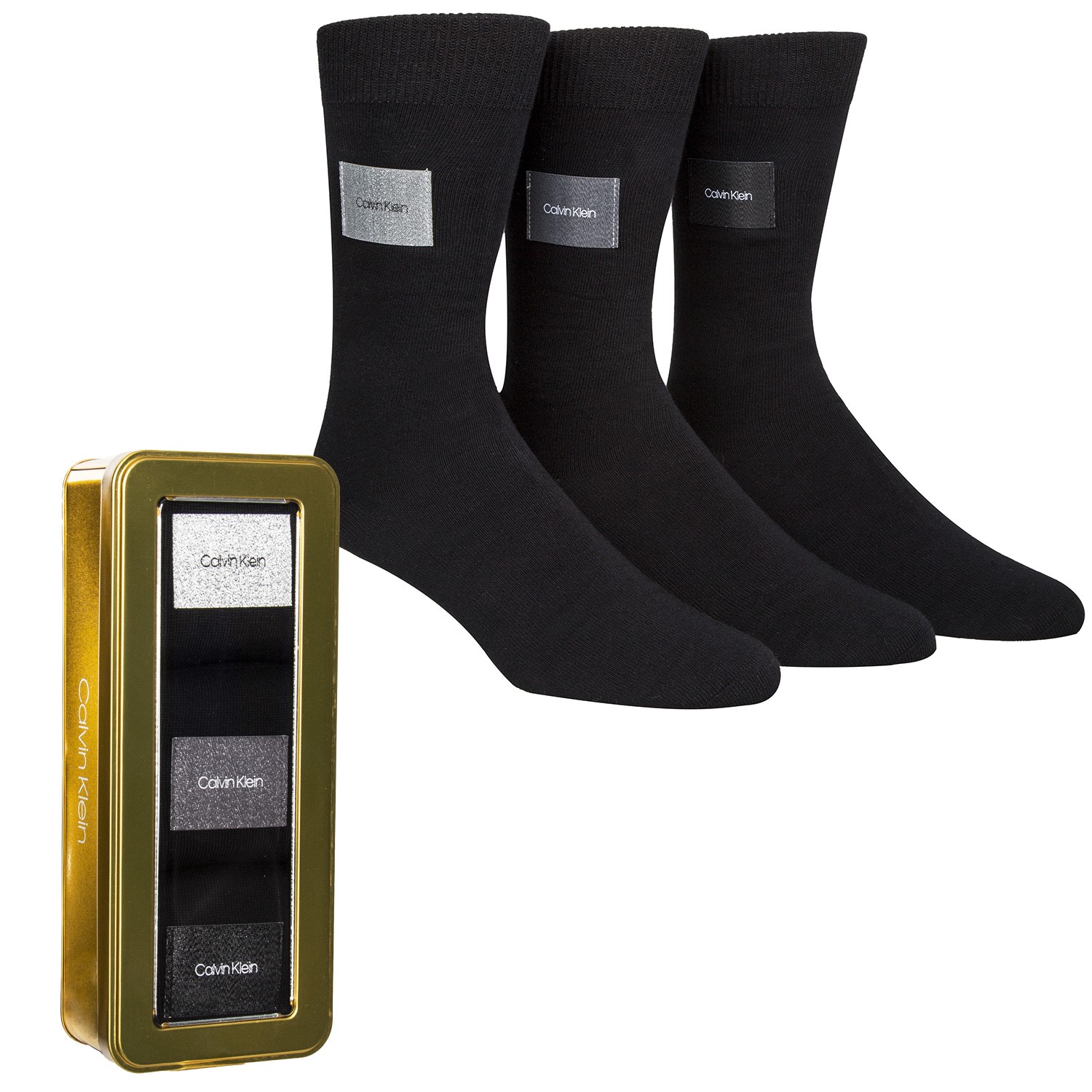 Calvin Klein Forbes Logo Patch Socks Gift Box
