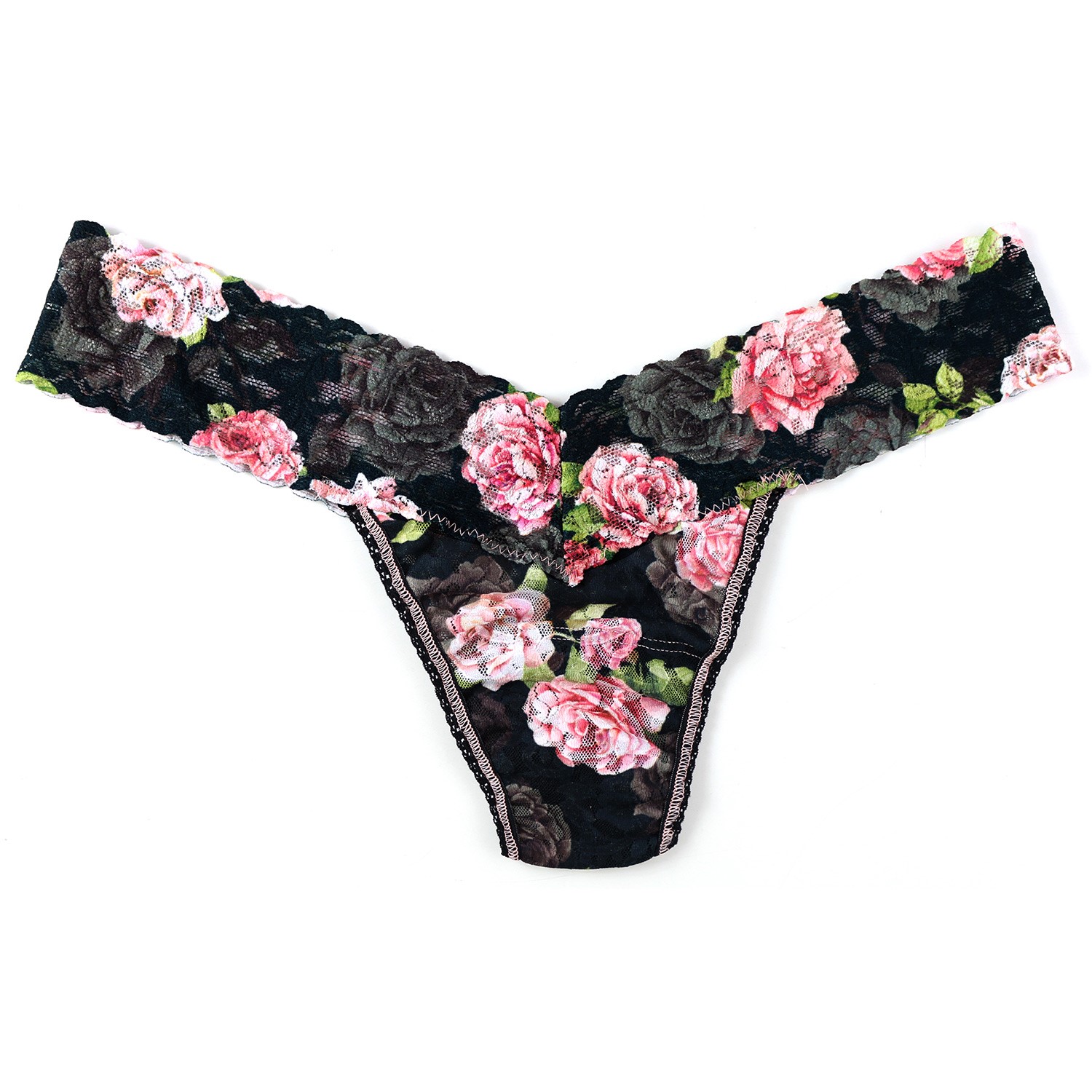 Hanky Panky Low Rise Thong Shadow Roses