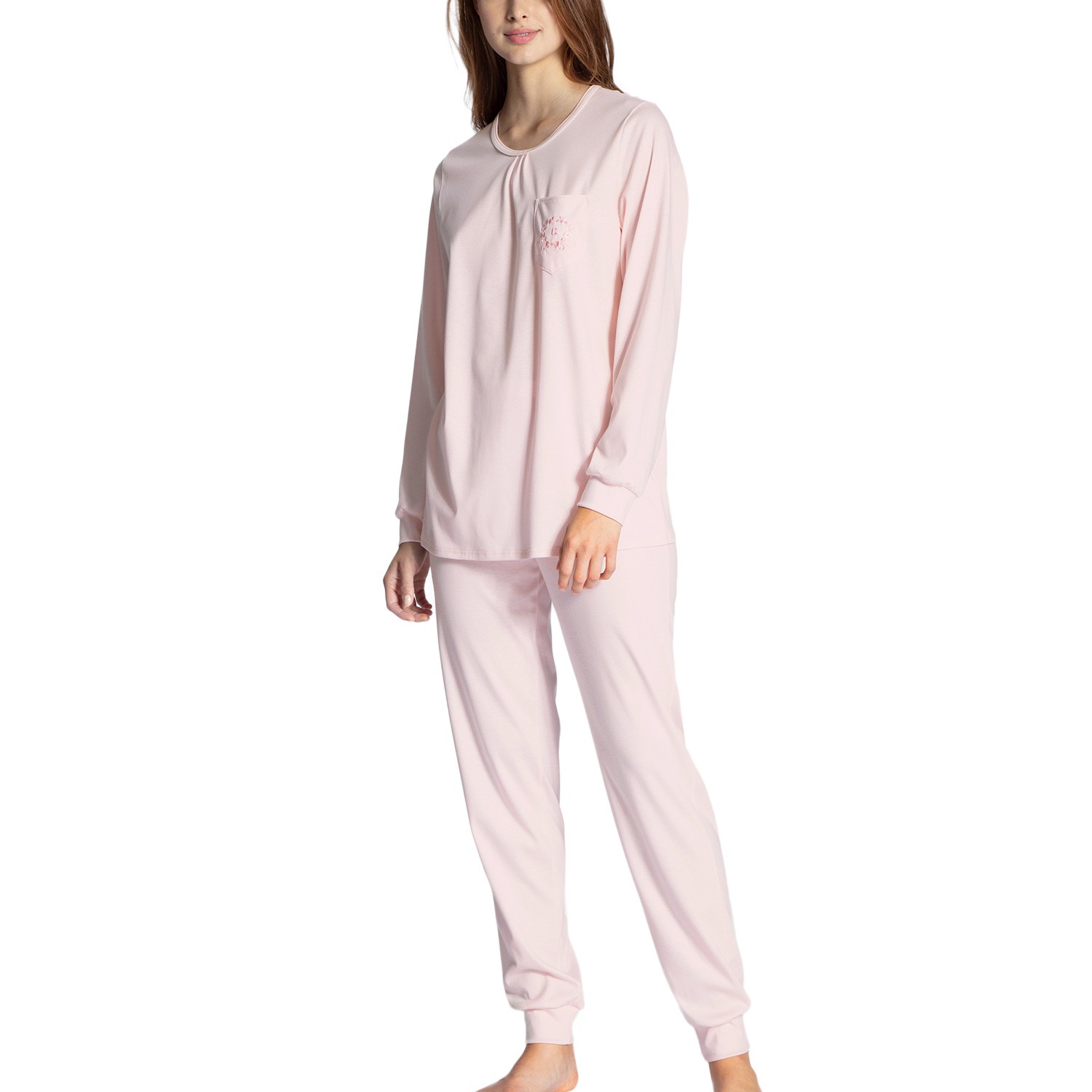 Calida Cosy Cotton Nights Pyjama With Cuff