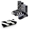 4-Pack Happy Socks Black and White Gift Box