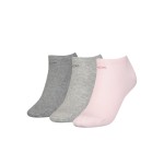3-Pack Calvin Klein Chloe Cotton CK Logo Liner Socks