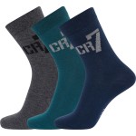 3-Pack CR7 Cristiano Ronaldo Boys Socks