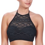 Freya Sundance Underwire Padded Hi-neck Crop Top