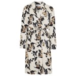 Damella Greymelange Flower Wrap Around Robe 