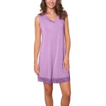 Lady Avenue Bamboo With Short Sleeve Nightdress