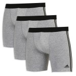 3-Pack Adidas Active Flex Cotton 3 Stripes Boxer Brief