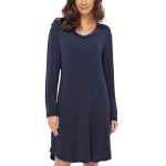 Lady Avenue Bamboo Nightdress With Long Sleeve