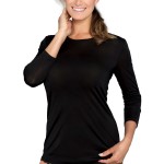 Lady Avenue Silk Jersey Long Sleeve Shirt