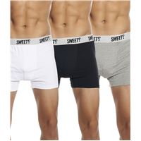 3-Pack Sweet High Times Boxer Grey White Black 3-Pack Sweet High Times Boxer Grey White Black