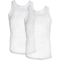 2-Pack Resteröds Organic Cotton Net Singlet