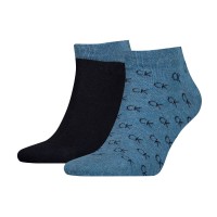 2-Pack Calvin Klein Eduardo All Over Sneaker Sock 2-Pack Calvin Klein Eduardo All Over Sneaker Sock
