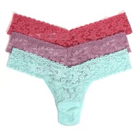 3-Pack Hanky Panky Low Rise Lace Thong  3-Pack Hanky Panky Low Rise Lace Thong