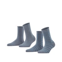 2-Pack Falke Women Happy Stripe Socks 2-Pack Falke Women Happy Stripe Socks