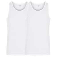 2-Pack Dovre Organic Cotton Singlet