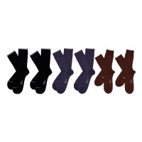 6-Pack Topeco Men Bamboo Printed Socks