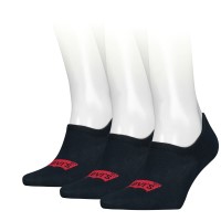 3-Pack Levis Footie High Rise Batwing Logo Socks