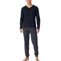 Schiesser Casual Essentials Long Sleeve Pyjamas  Schiesser Casual Essentials Long Sleeve Pyjamas