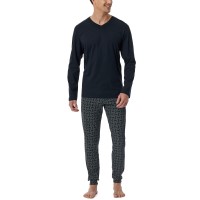 Schiesser Casual Essentials Long Sleeve Pyjamas  Schiesser Casual Essentials Long Sleeve Pyjamas