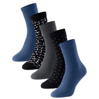 5-Pack Schiesser Women Blue Bird Socks