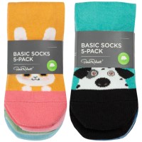 5-Pack Pierre Robert Basic Socks for Kids