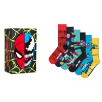 6-Pack Happy Socks Marvel Spider Man and Venom Gift Set 6-Pack Happy Socks Marvel Spider Man and Venom Gift Set