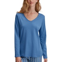 Calida Favourites Journey Long Sleeve V-neck Shirt