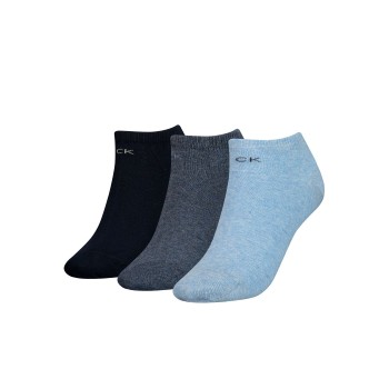 3-Pack Calvin Klein Chloe Cotton CK Logo Liner Socks