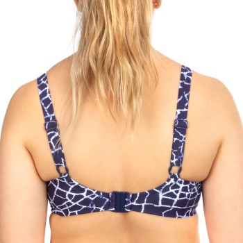 Damella Sophia Navy Crackle Underwire Bikini Bra