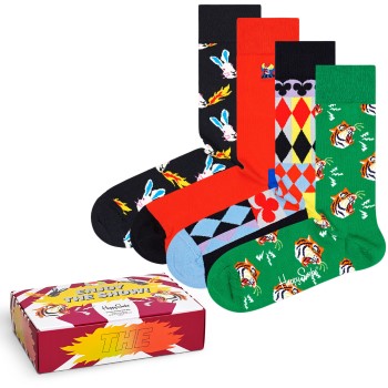 4-Pack Happy Socks Circus Enjoy the Show Gift Box