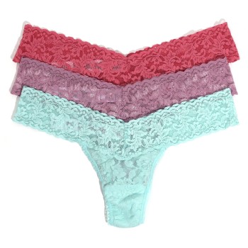 3-Pack Hanky Panky Low Rise Lace Thong 