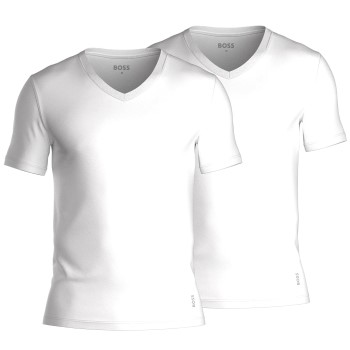 2-Pack BOSS Cotton Stretch Slim Fit V-Neck T-shirt