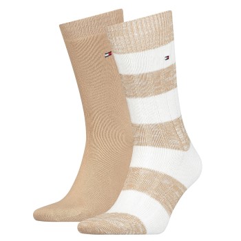2-Pack Tommy Hilfiger Men Slub Mouline Rugby Bootsock 