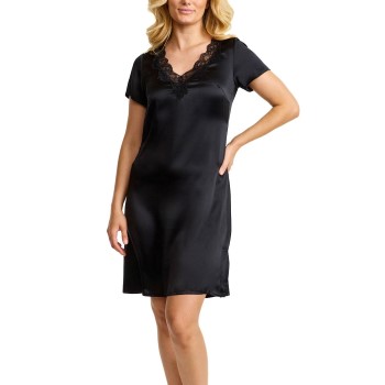 Damella Woven Silk Plain Nightdress 