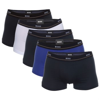 5-Pack BOSS Jersey Quality Cotton Mix Solid Cotton Trunks