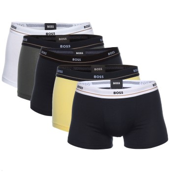 5-Pack BOSS Jersey Quality Cotton Mix Solid Cotton Trunks
